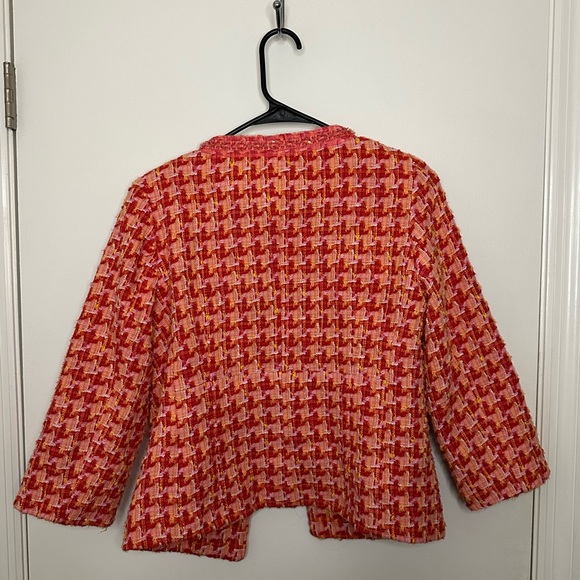 Eric Signature Pink & Orange Fun Blazer With Sequins ✨ Size 8! - Picture 2 of 3